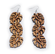 Triple Monstera Earring