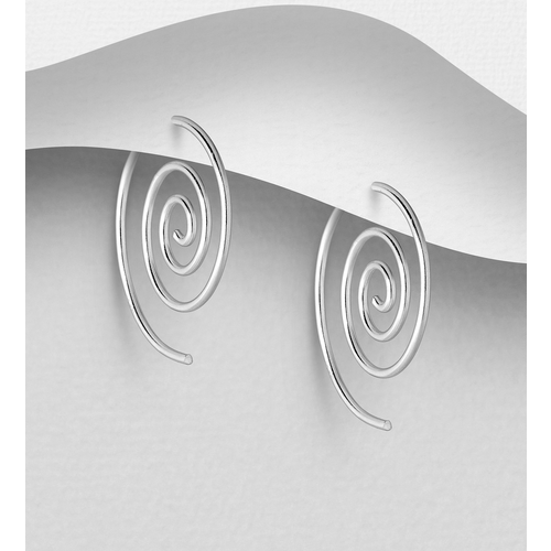 18mm Spiral Earrings