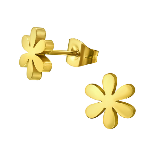 Gold Plated Flower Studs