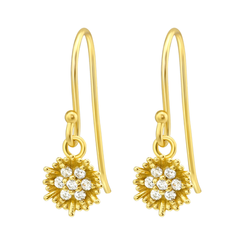 Gold Flower Earrings