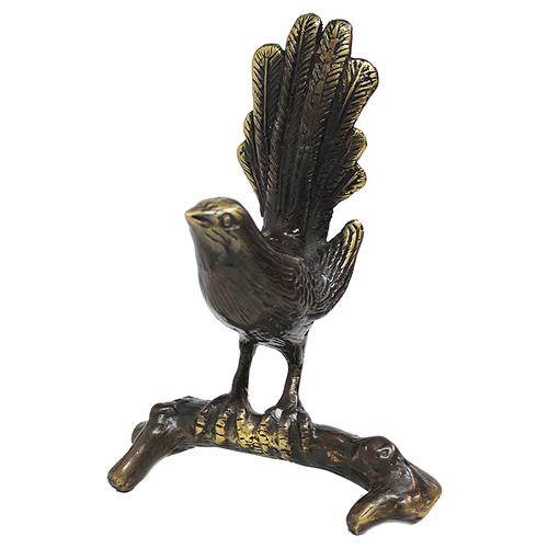 Bronze Bird on a Branch 12cm