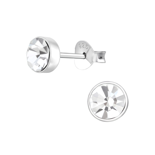 5mm Sterling Crystal Studs