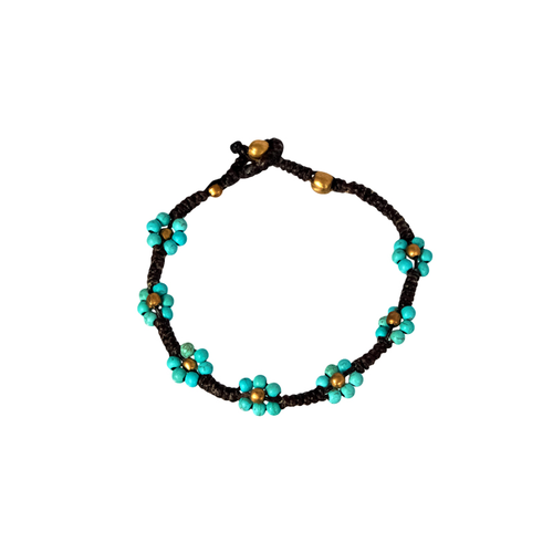 Beaded Flower Bracelet