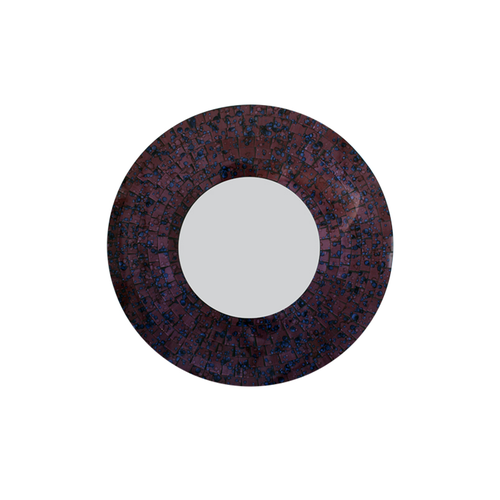 Round Mosaic Mirror