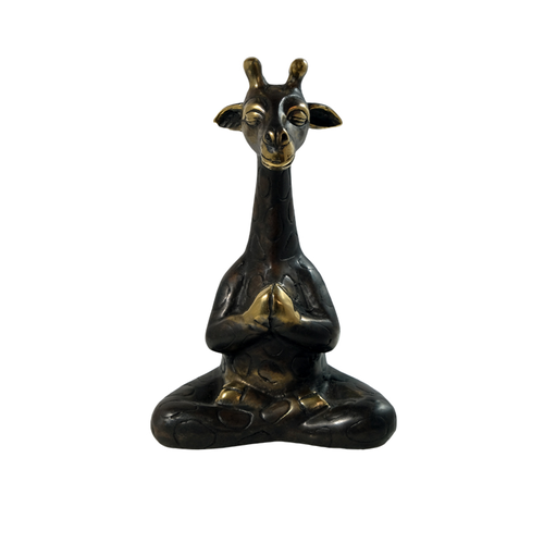 Bronze Yoga Giraffe