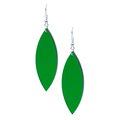 Kowhaiwhai Tri Oval Earrings