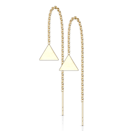 Triangle Threader Earrings