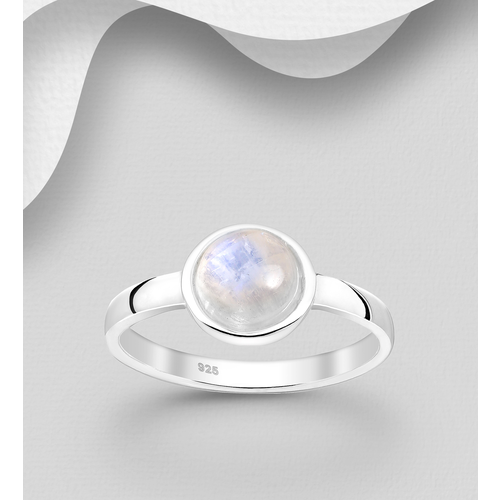 Rainbow Moonstone Ring