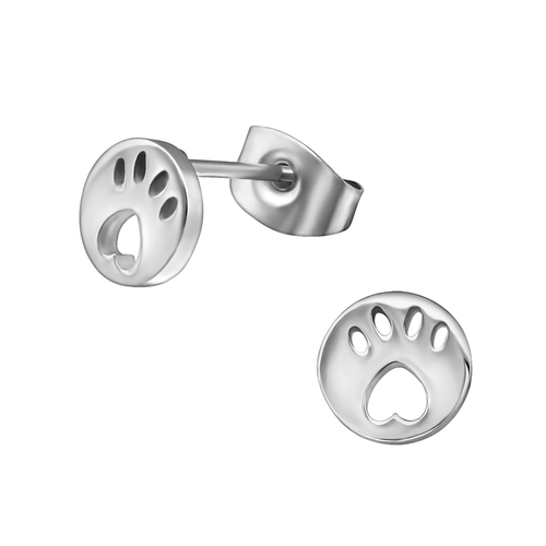 Paw Print Studs