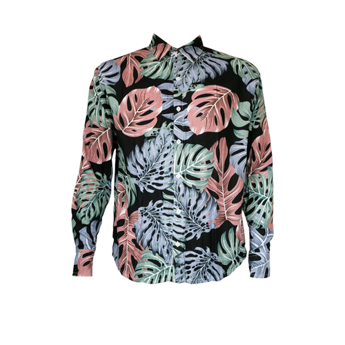 Monstera Shirt - Mens Clothing-Long Sleeve : Mariposa Clothing NZ ...