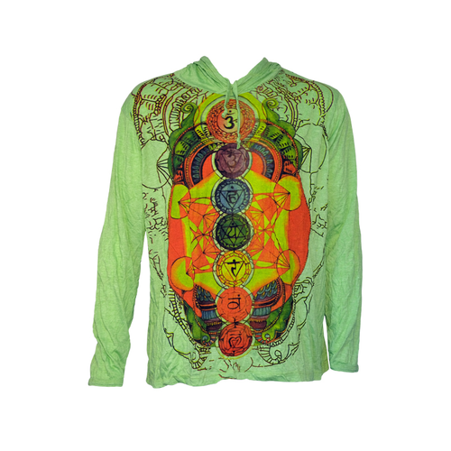 Sacred Chakra Hooded Top