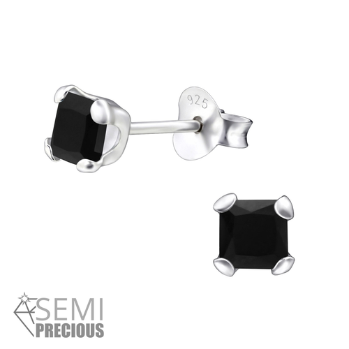 Square Semi Precious Studs