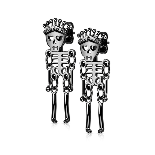 Skeleton Dangle Studs