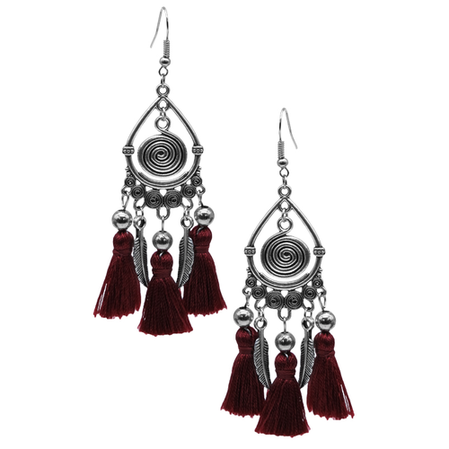 Spiral Tassel Earring