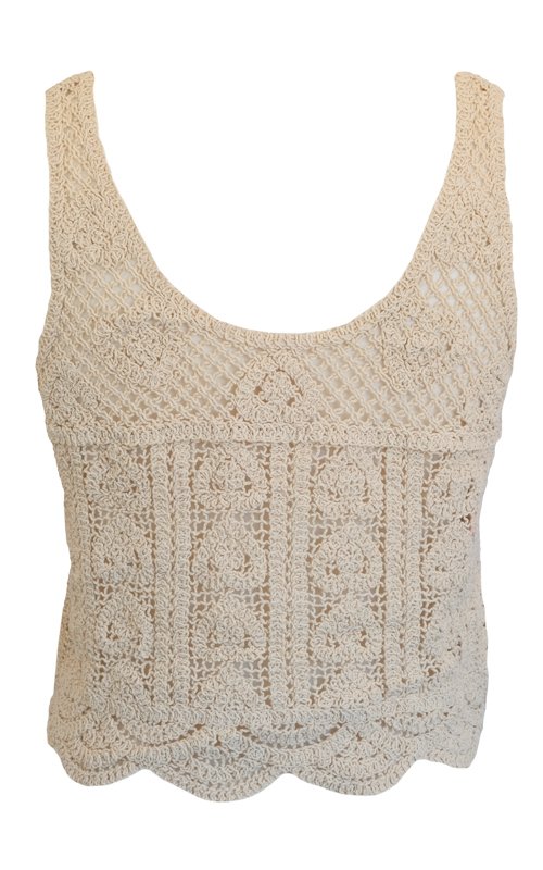 Scalloped Crochet Tank - Summer Tops for Women Online - Mariposa ...