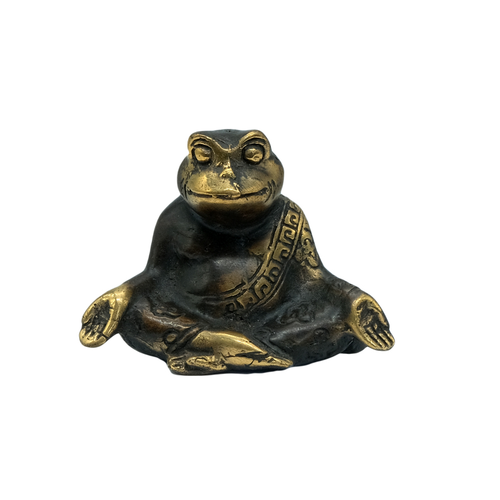Bronze Yoga Frog 5cm