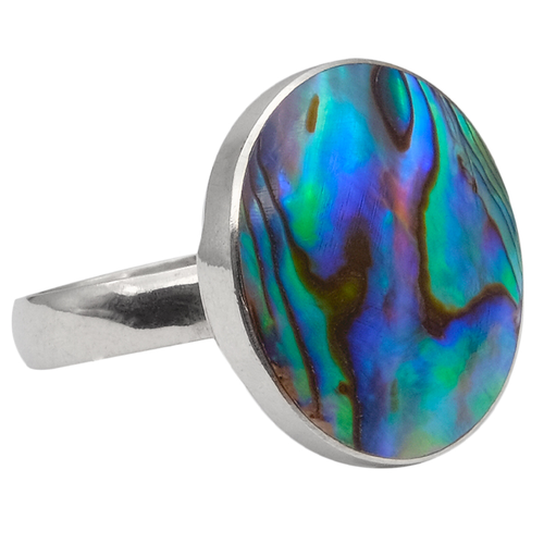 Sterling Silver Paua Ring