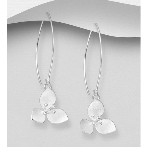 Tri Petal Flower Earrings