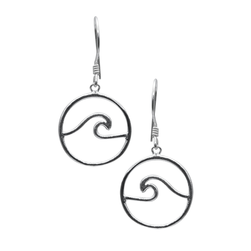 Sterling Silver Wave Earrings