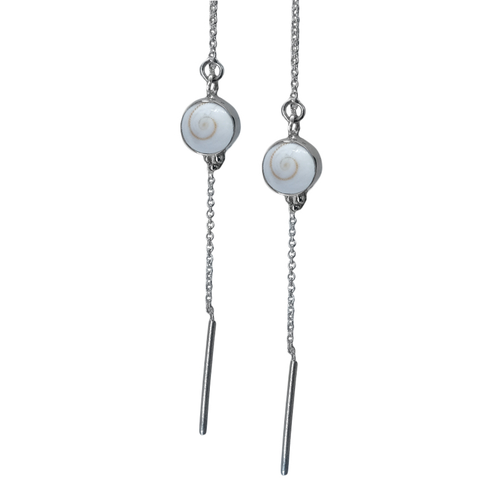 Sterling Silver Cats Eye Threaders