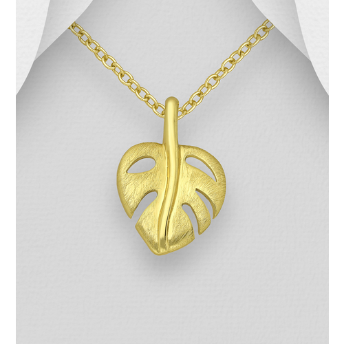 Monstera Leaf Pendant