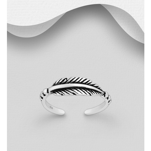 Feather Toe Ring