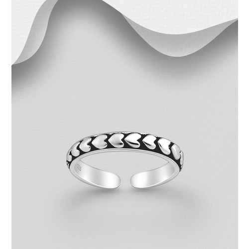 Heart Band Toe Ring