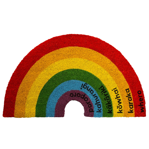 Te Reo Rainbow Door Mat - Moana Road