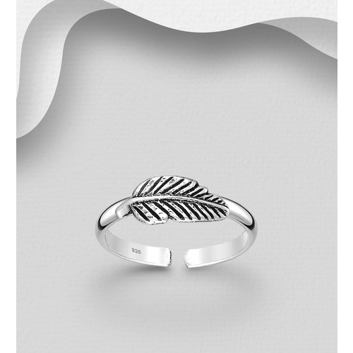 Feather Toe Ring 