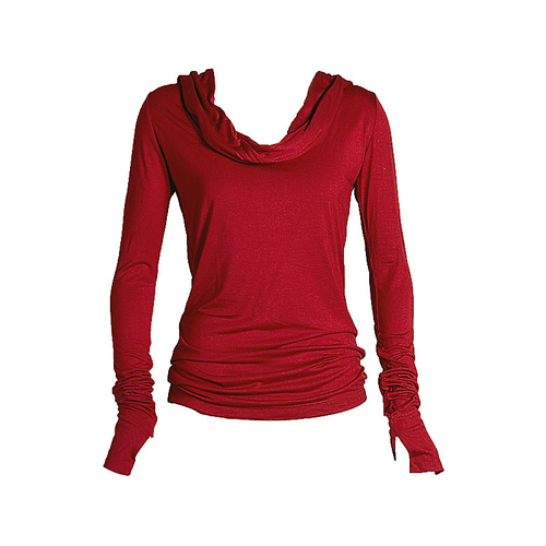 Hooded Cowl Neck
