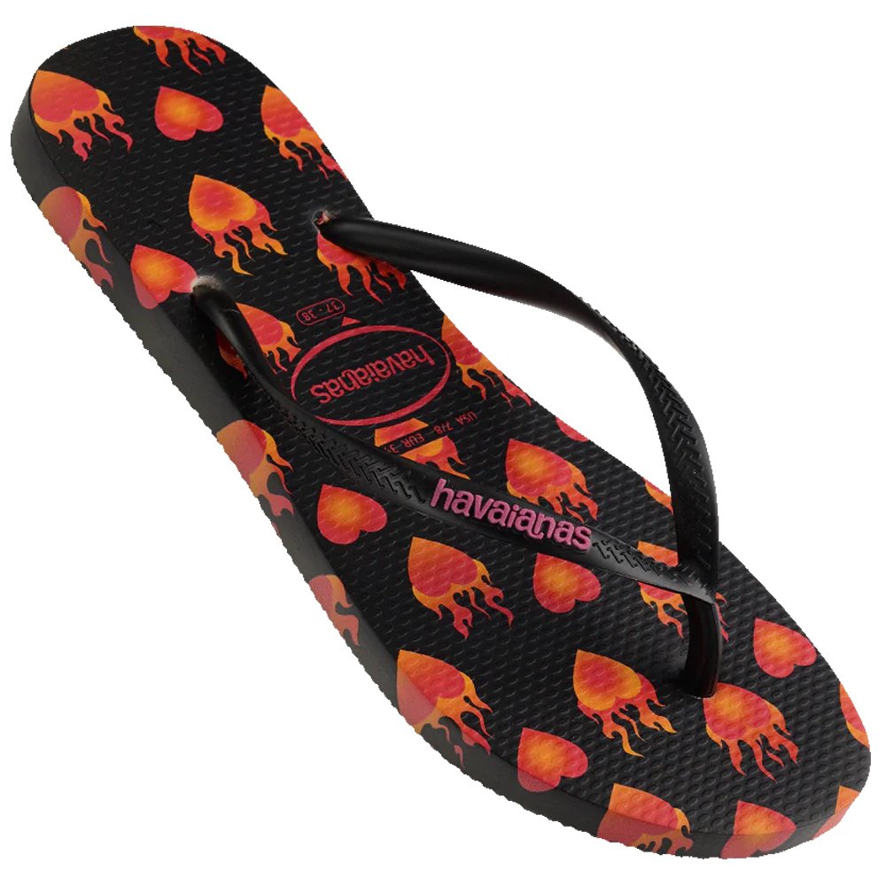 Slim Hearts of Fire Havaianas Womens Footwear Vegan Mariposa Clothing NZ Seriously Funky Clothing Footwear for Men Women Children Havaianas