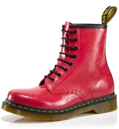 Red Up Dr Martens Martens Womens Footwear-Ankle Boots