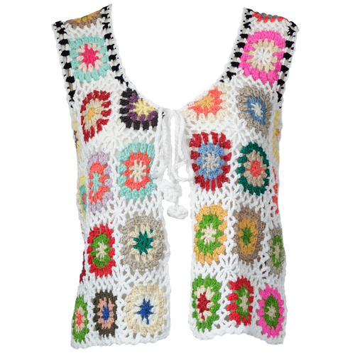 Crochet Tie-Front Vest