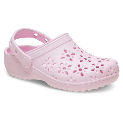 Classic Floral Cut Out Clog Kids - Crocs