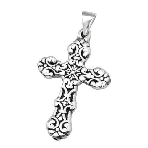 Floral Cross Pendant