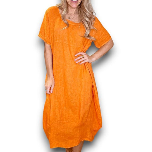 Plain Mid Sleeve Maxi - Helga May