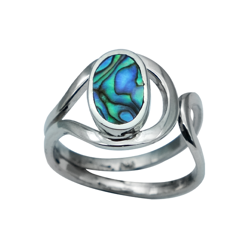 Sterling Silver Paua Ring