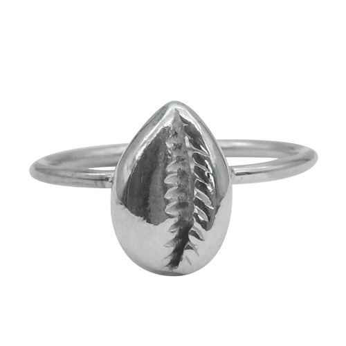Sterling Silver Cowrie Shell Ring