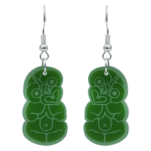 Acrylic Tiki Earrings