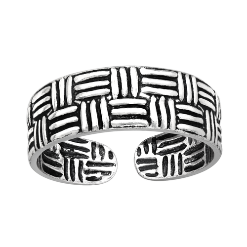 Rattan Inspired Toe Ring