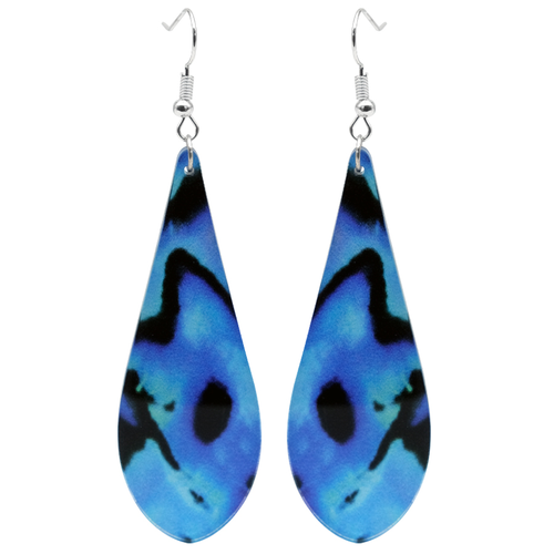Acrylic Paua Drop Earrings