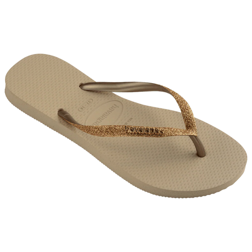Slim Glitter Logo - Havaianas