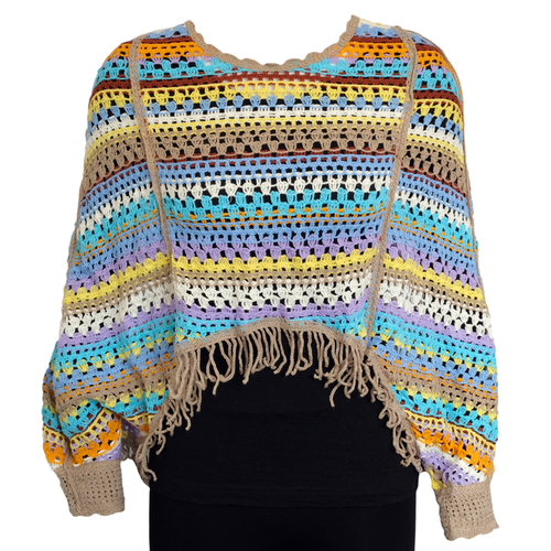 Crochet Sleeved Poncho
