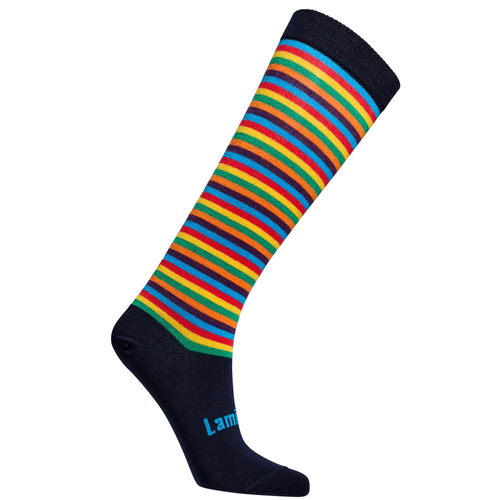 Women's Merino Stripey Knee High - Lamington