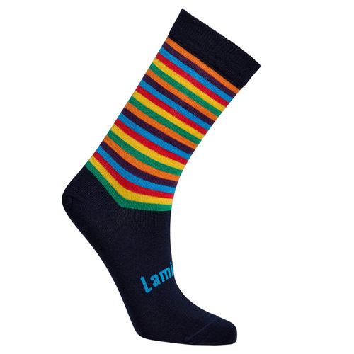 Women's Merino Stripey Crew - Lamington