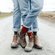 Women's Merino Crew Socks - Lamington