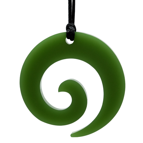 Acrylic Koru Necklace
