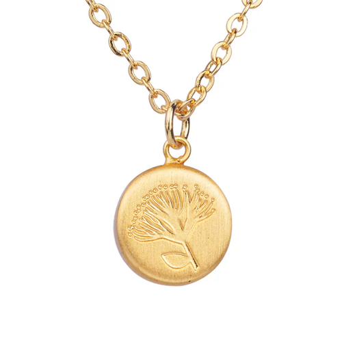 Round Pohutukawa Necklace - Little Taonga