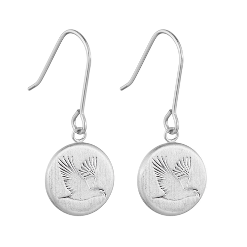 Round Kia Ora Kea Pendant Earring - Little Taonga