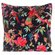 Paradise Black Velvet Cushion Cover with Inner